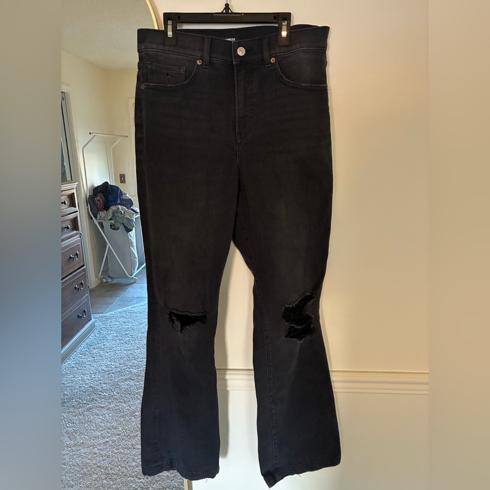 Express Women's Boot Cut Jeans - Black